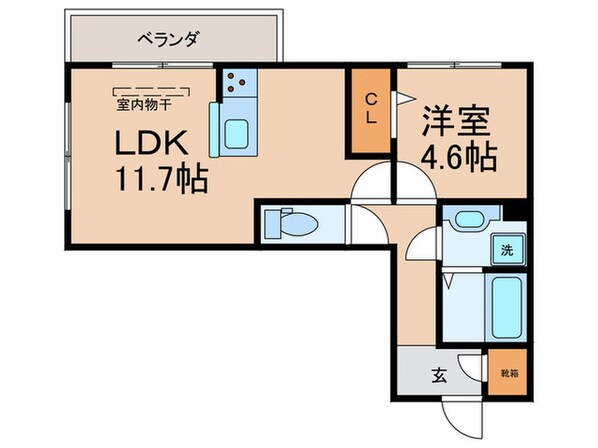 ハーミットクラブの物件間取画像